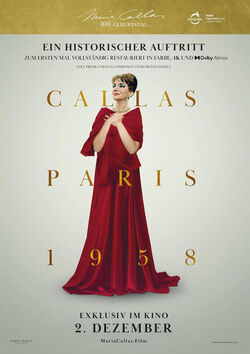 Filmplakat zu Callas - Paris, 1958