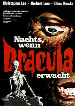 Filmplakat zu Nachts, wenn Dracula erwacht