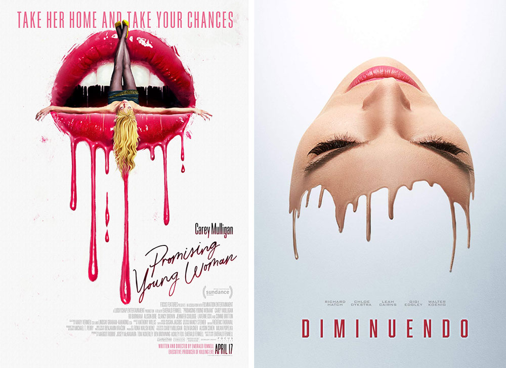 Poster zu „Promising Young Woman“ und „Diminuendo“