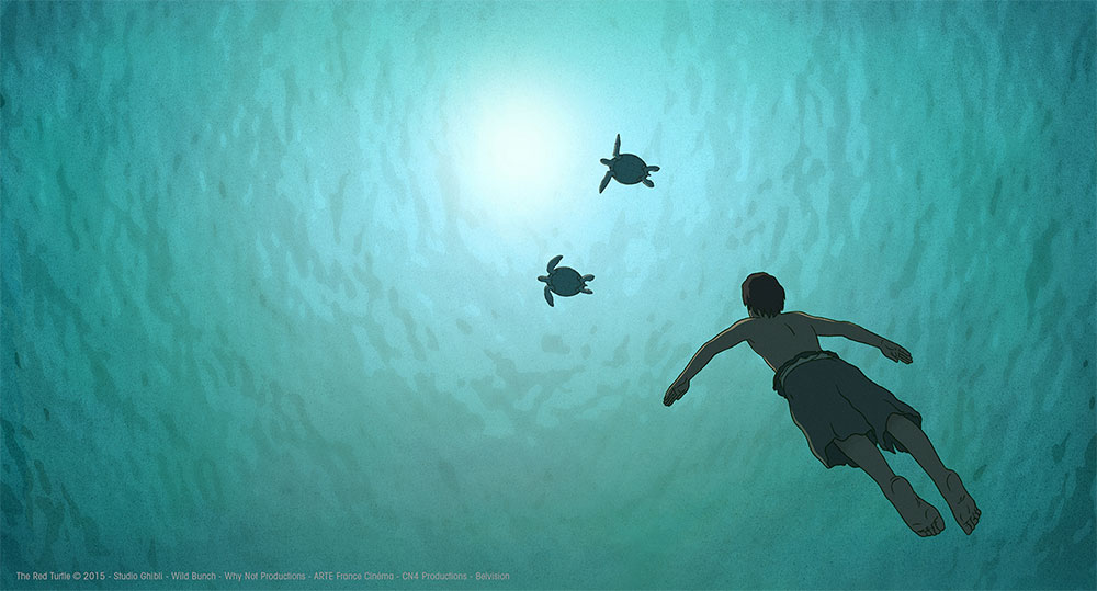Szenenbild aus dem Film Die rote Schildkröte
