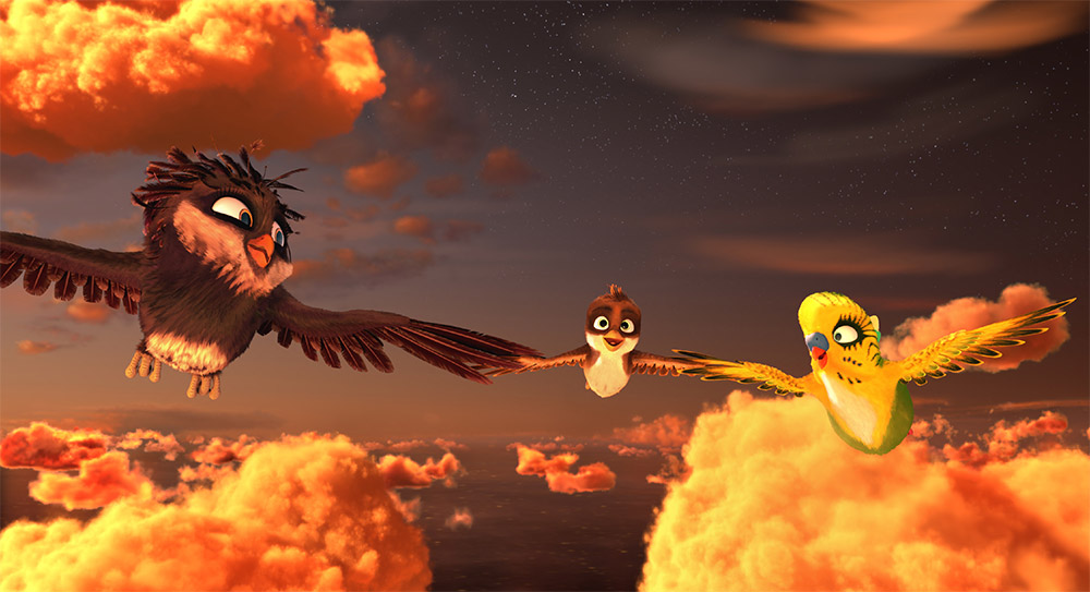 Szenenbild aus dem Film Überflieger - Kleine Vögel, großes Geklapper
