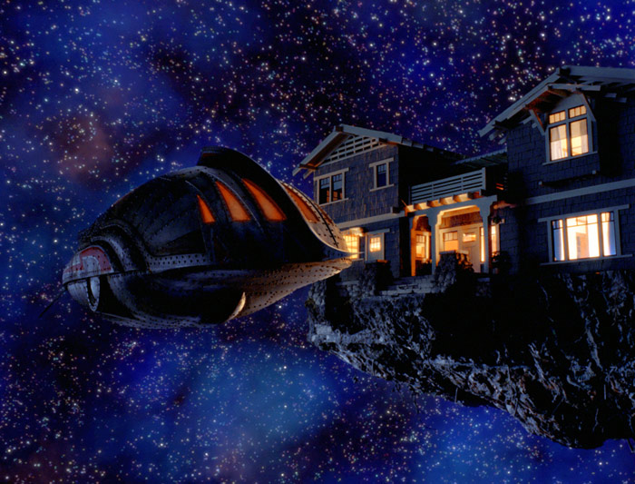 Szenenbild aus dem Film Zathura - Ein Abenteuer im Weltraum