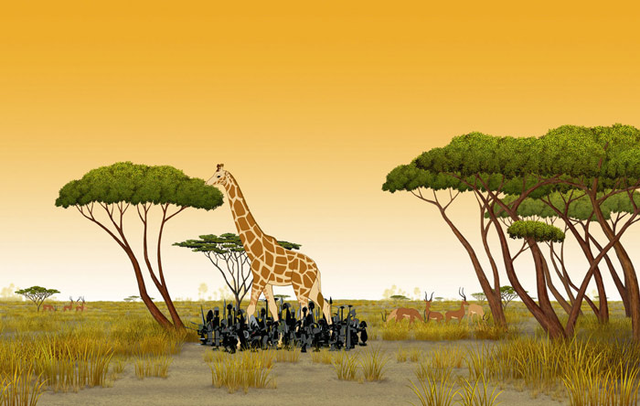 Szenenbild aus dem Film Kiriku und die wilden Tiere