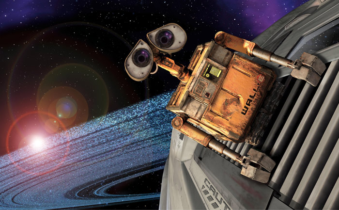 Szenenbild aus dem Film Wall-E - Der letzte räumt die Erde auf