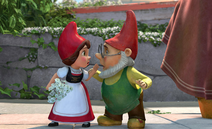Szenenbild aus dem Film Gnomeo und Julia - Liebe versetzt Zwerge