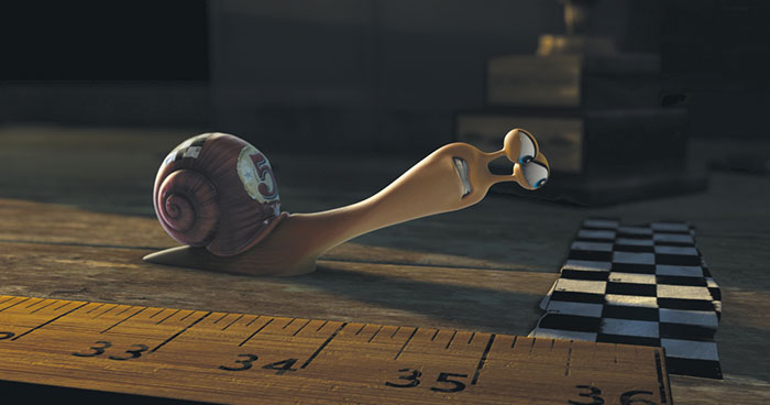 Szenenbild aus dem Film Turbo - Kleine Schnecke, großer Traum
