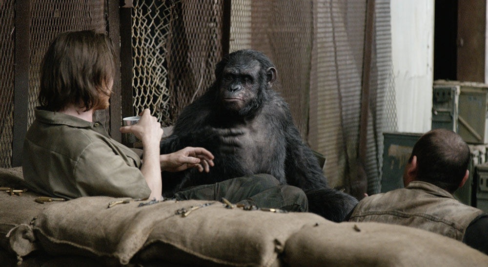 Szenenbild aus dem Film Planet der Affen - Revolution