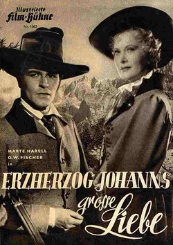 Filmplakat zu Erzherzog Johanns große Liebe