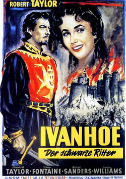 Filmplakat zu Ivanhoe der schwarze Ritter