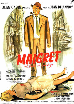 Filmplakat zu Maigret stellt eine Falle