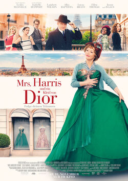 Filmplakat zu Mrs. Harris und ein Kleid von Dior