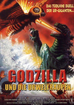 Filmplakat zu Godzilla und die Urweltraupen
