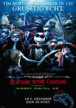Filmplakat zu Nightmare Before Christmas 3D