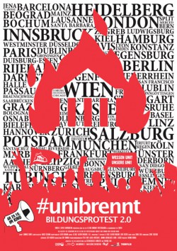 Filmplakat zu #unibrennt - Bildungsprotest 2.0