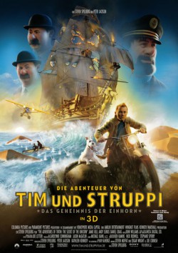 Filmplakat zu Die Abenteuer von Tim und Struppi - Das Geheimnis der „Einhorn“