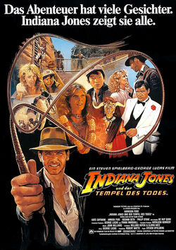 Filmplakat zu Indiana Jones und der Tempel des Todes