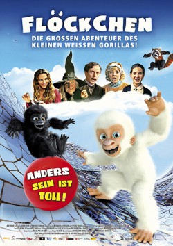 Filmplakat zu Flöckchen - Die großen Abenteuer des kleinen weißen Gorillas!